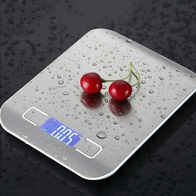 Digital Kitchen Scale 5kg/10kg – Stainless Steel with LCD Display