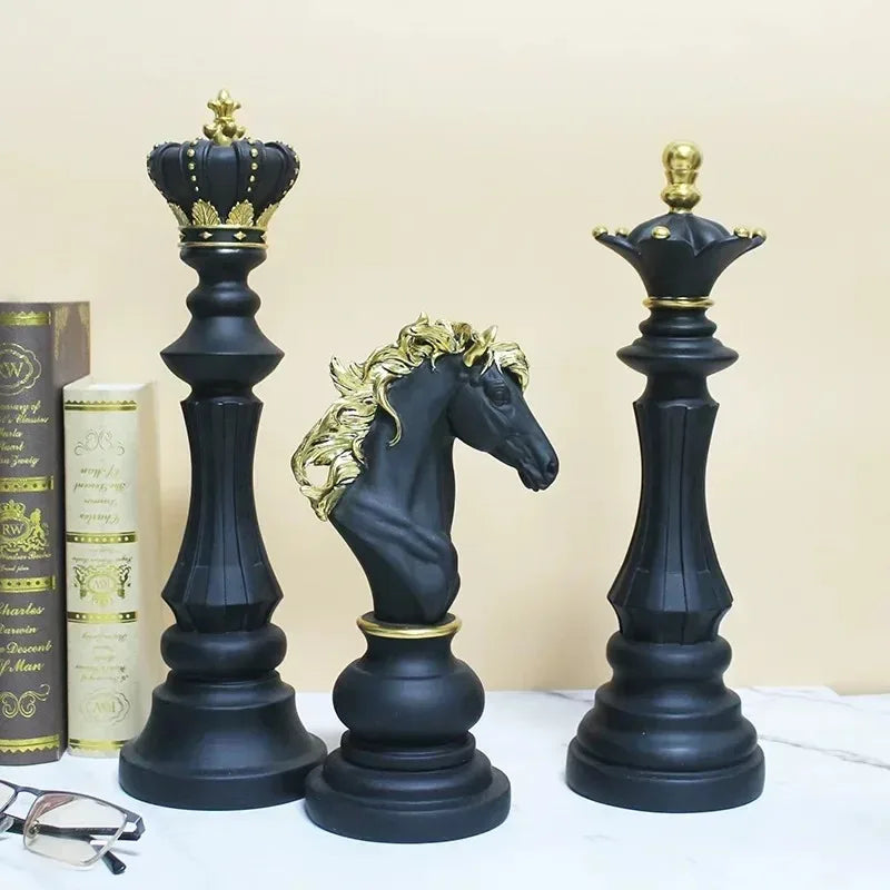 Decorative Chess Statue – Classic Game-Inspired Art